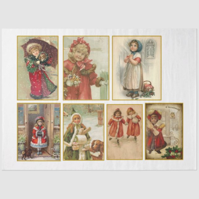 A Vintage Christmas Series Design 13 Tissue Paper (Front)