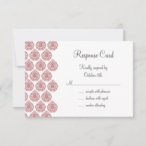 A Vintage Damask RSVP red