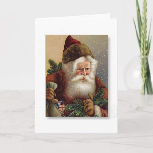 A Vintage German Santa Christmas Card