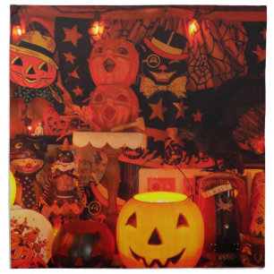 A Vintage Halloween Cloth Napkins