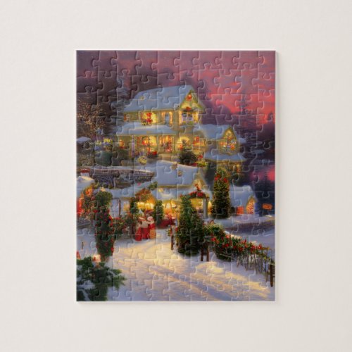 A Vintage Home Decorated for Christmas  Jigsaw Puzzle