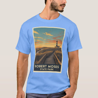 A Vintage Illustration of Robert Moses State Park T-Shirt