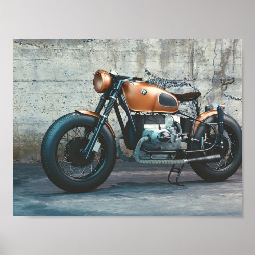 A vintage motorcycle poster