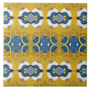 A vintage multicolor classic pattern ceramic til tile