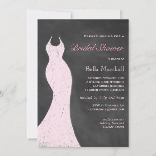 A Vintage Pink Bridal Shower Invitation