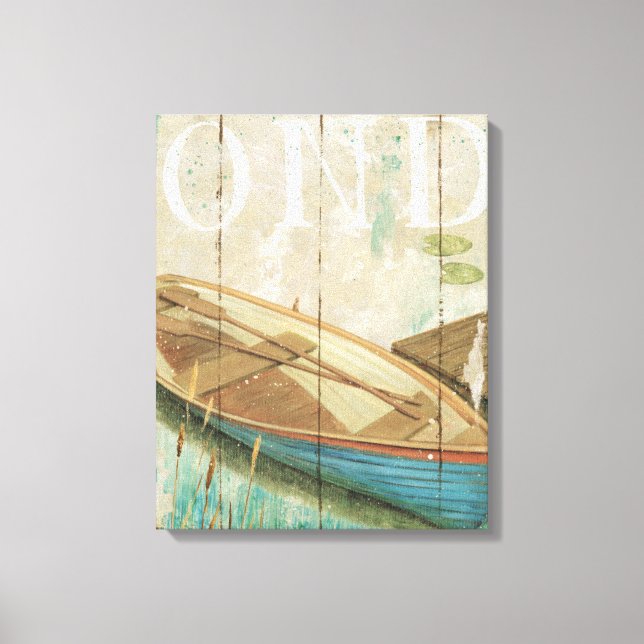 A Vintage Pond Canvas Print (Front)