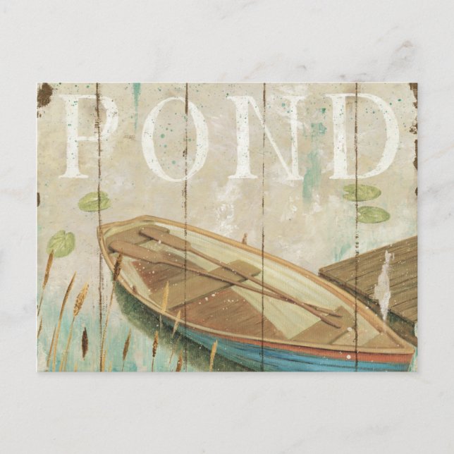 A Vintage Pond Postcard (Front)