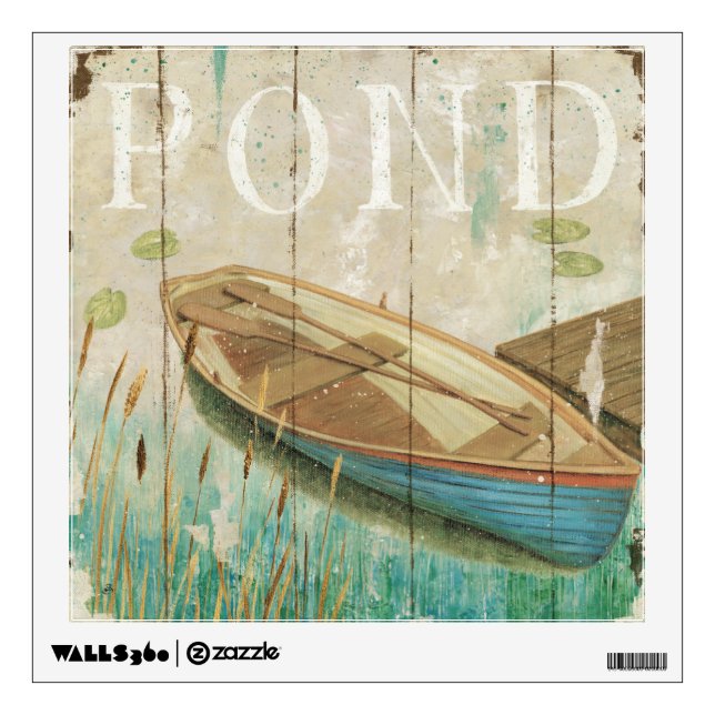 A Vintage Pond Wall Sticker (Front)