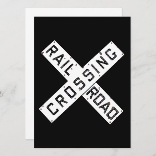 A Vintage Railroad Crossbuck (Front/Back)