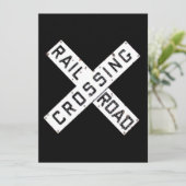 A Vintage Railroad Crossbuck (Standing Front)