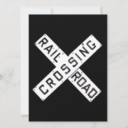 A Vintage Railroad Crossbuck (Front)