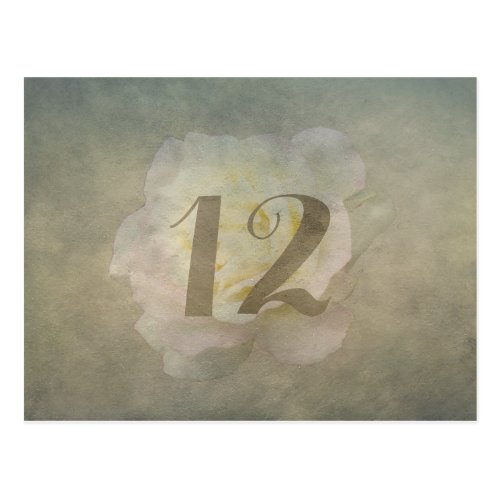 A Vintage Rose Romance Table Card Postcard