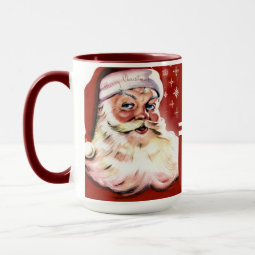 A Vintage Santa Mug | Zazzle