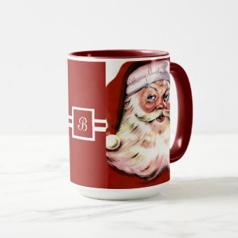 A Vintage Santa Mug | Zazzle