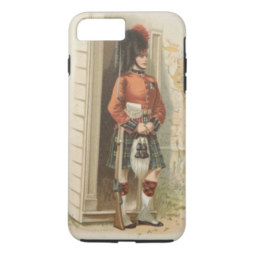A vintage Scottish soldier iPhone 8 Plus7 Plus Case