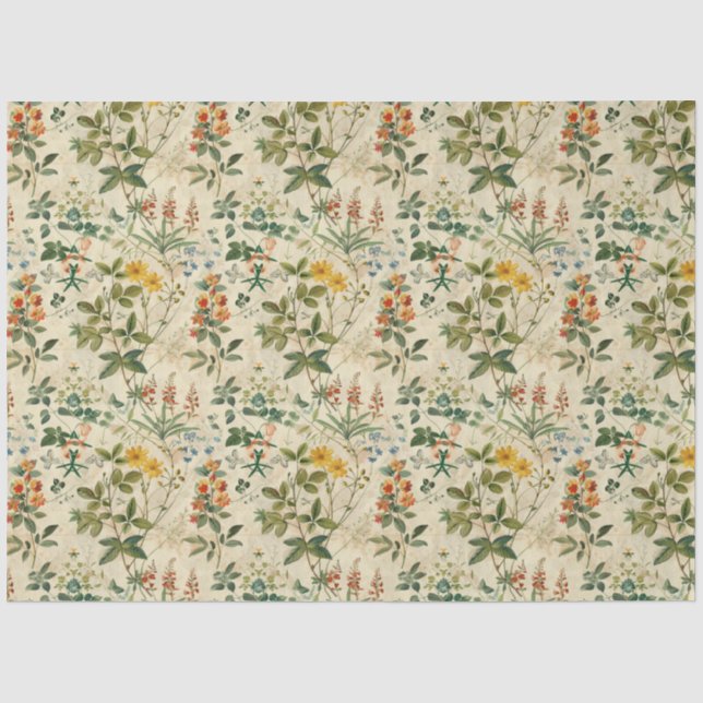 A Vintage Spring Series Design #10 Tissue Paper (Front)