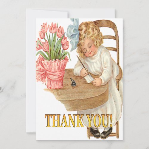 A Vintage Thank You Note for Gift