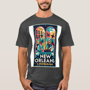 A Vintage Travel Art of New Orleans  Louisiana  US T-Shirt