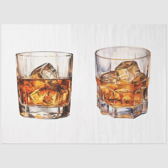 A Vintage Whiskey Design Series 11 Tissue Paper (Front)