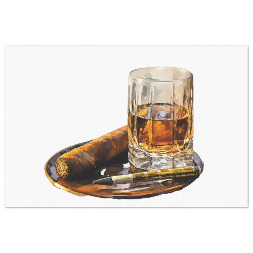 A Vintage Whiskey Design Series 7 Tissue Paper