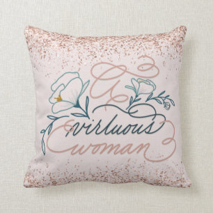 A Virtuous Woman Proverbs 31 Throw Pillow