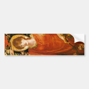 A Vision of Fiametta (Red-Haired Woman) (Rosetti) Bumper Sticker