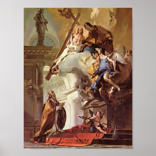 A Vision of the Trinity Tiepolo 1735 Poster