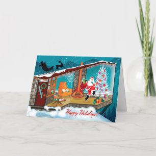 A Visit From Santa Christmas Cards