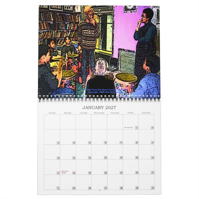 A Visit From The Drum Teacher 2009 Daily Calendar (Jan 2027)