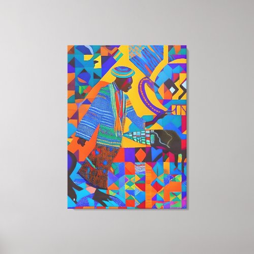 A Visual Celebration of Vibrant African Culture Canvas Print