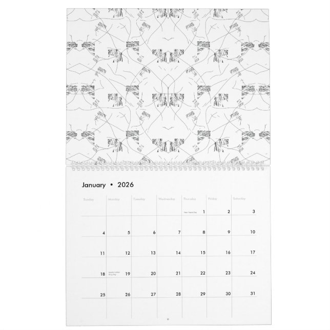 A visually appealing design showcasing a mix of wh calendar (Jan 2026)