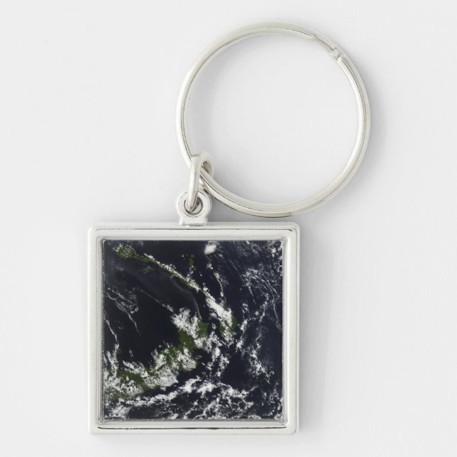A volcanic plume from the Rabaul caldera Keychain (Front)