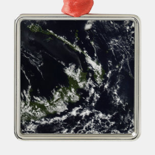 A volcanic plume from the Rabaul caldera Metal Ornament