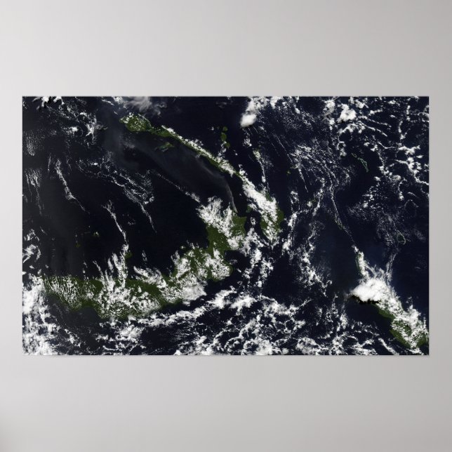 A volcanic plume from the Rabaul caldera Poster (Front)