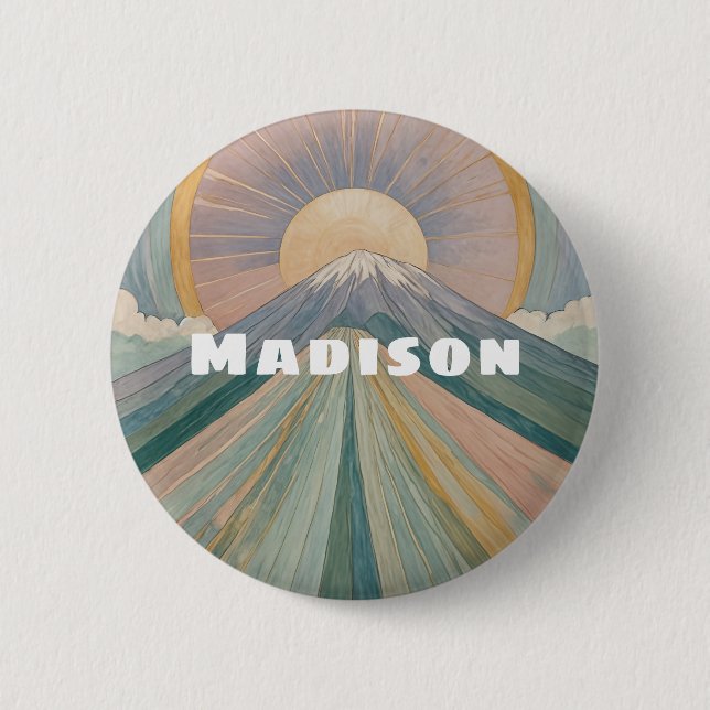 A Volcanic Serenade Personalized Button (Front)