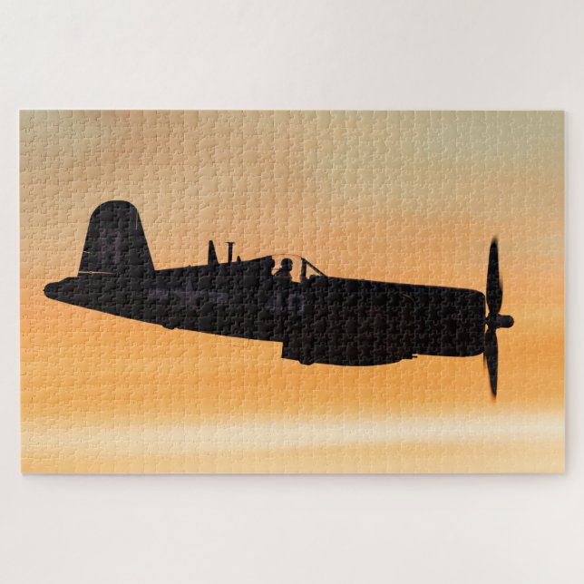 A Vought F4U Corsair Fighter Jigsaw Puzzle (Horizontal)