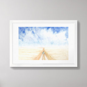 A Walk In A Wheat Field Framed Art
