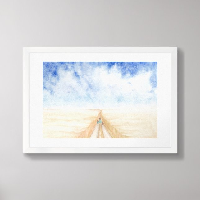 A Walk In A Wheat Field Framed Art (Framed Front)