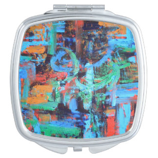 A Walk In The Forest-Abstract Wabi Sabi Art Mirror For Makeup