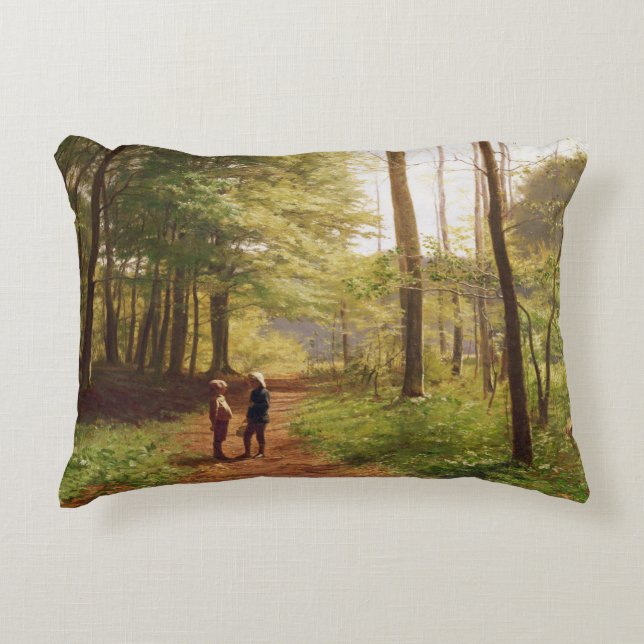 A Walk in the Forest Accent Pillow (Front)