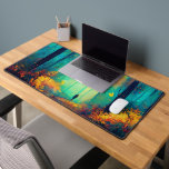 A Walk in the Glowing Forest Desk Mat