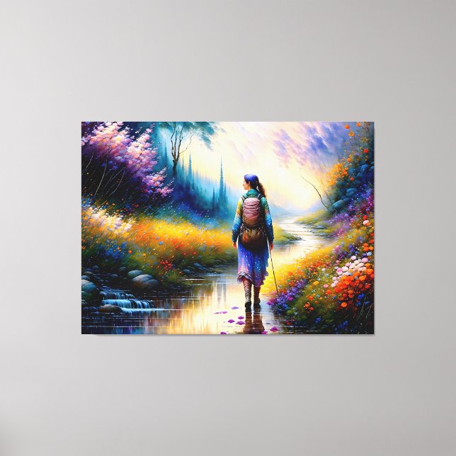 A Walk in the Woods Art Work Canvas Print (Front)