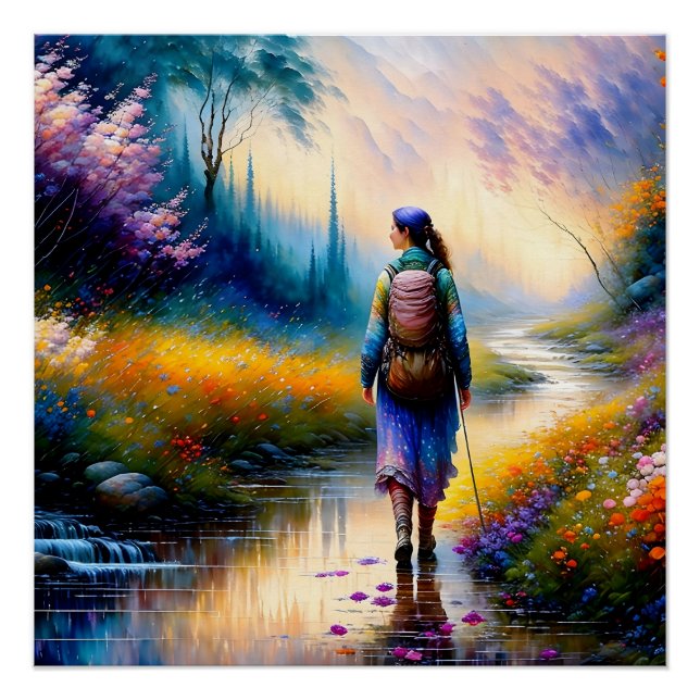 A Walk in the Woods Art Work Poster (Front)