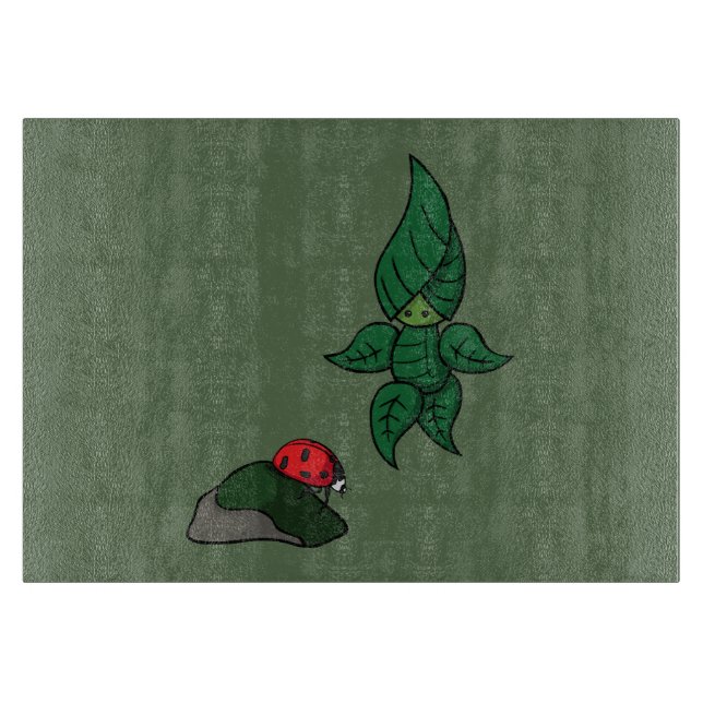 A Walk in the Woods Glass Cutting Board (Front)