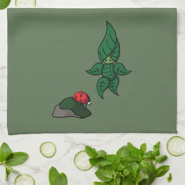 A Walk in the Woods Kitchen Towel (Folded)