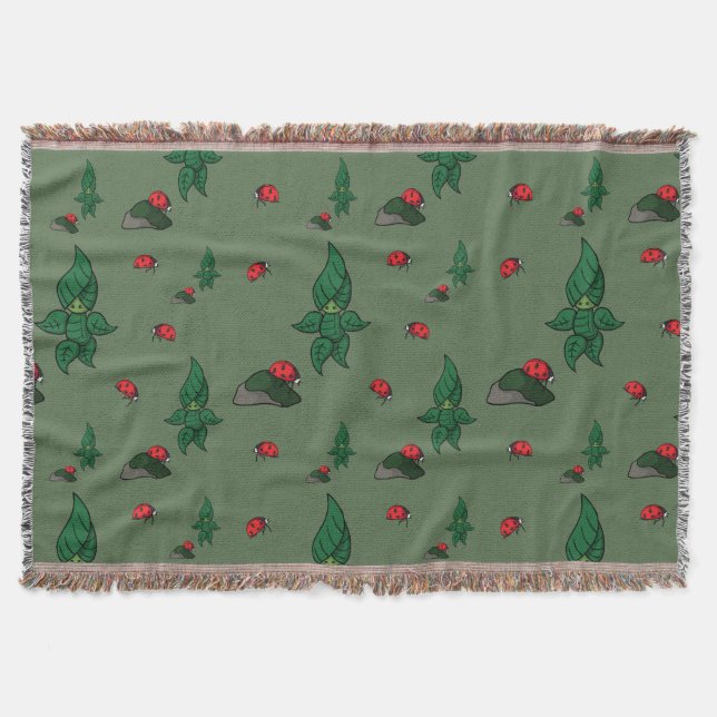 A Walk in the Woods Throw Blanket (Front)