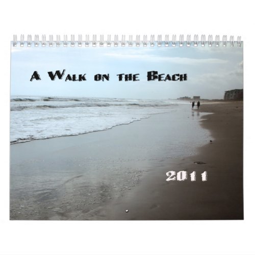 A Walk on the BEach Calendar