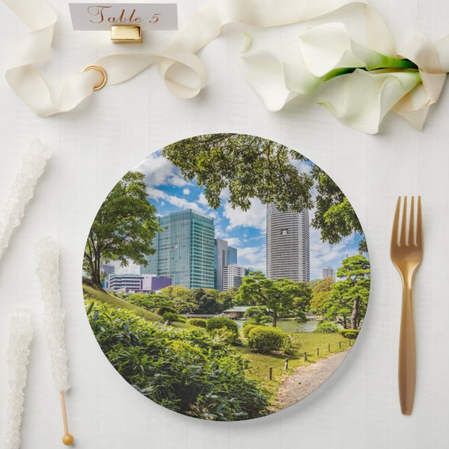 A walk through Hama Rikyu gardens, Tokyo Paper Plates (Wedding)