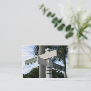 a walk through residents beach note card