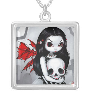 A Walk Through the Cemetery NECKLACE fairy skull
